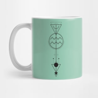 Aquarius Arrow - Geometric Astrology Mug